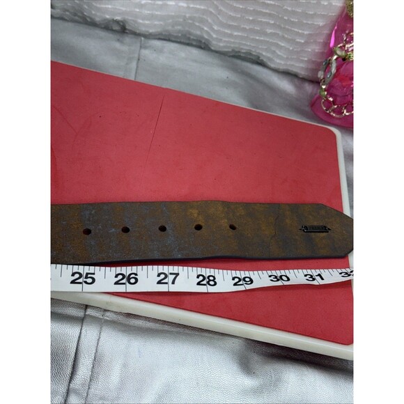 (H) Velez women's brown bohemian leather hippie belt, size S. - Picture 5 of 16